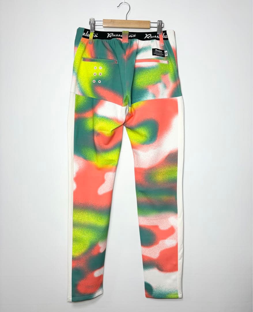 新品 ラッセルノ ゴルフ スキニー カーゴパンツ パターン マルチカラー L 5