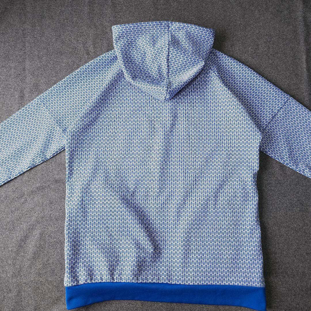 テーラーメイド 総柄ロゴマーク 長袖ゴルフプルオーバーパーカー M ワッペン