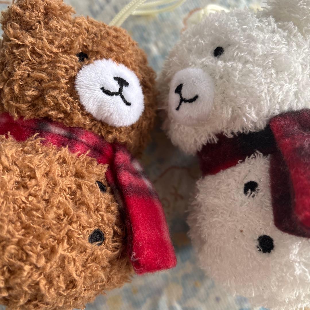 クマのぬいぐるみ　雪だるま　ハウステンボス