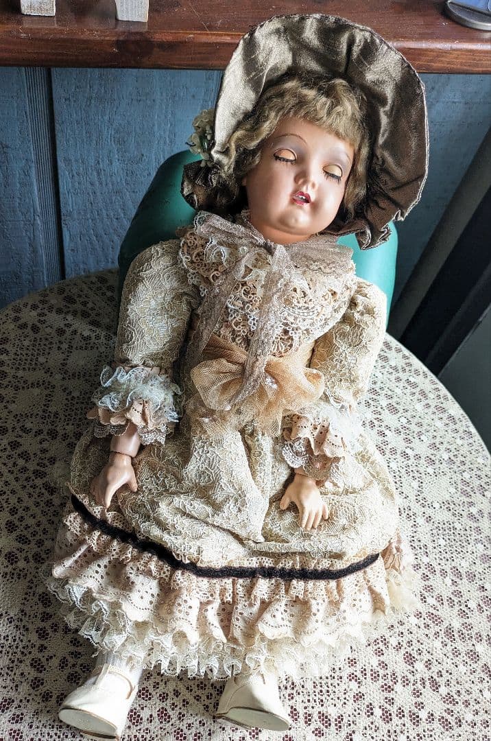 難ありレアカマー＆ラインハルトK&R ビスクドールプラスチックドールアンティーク