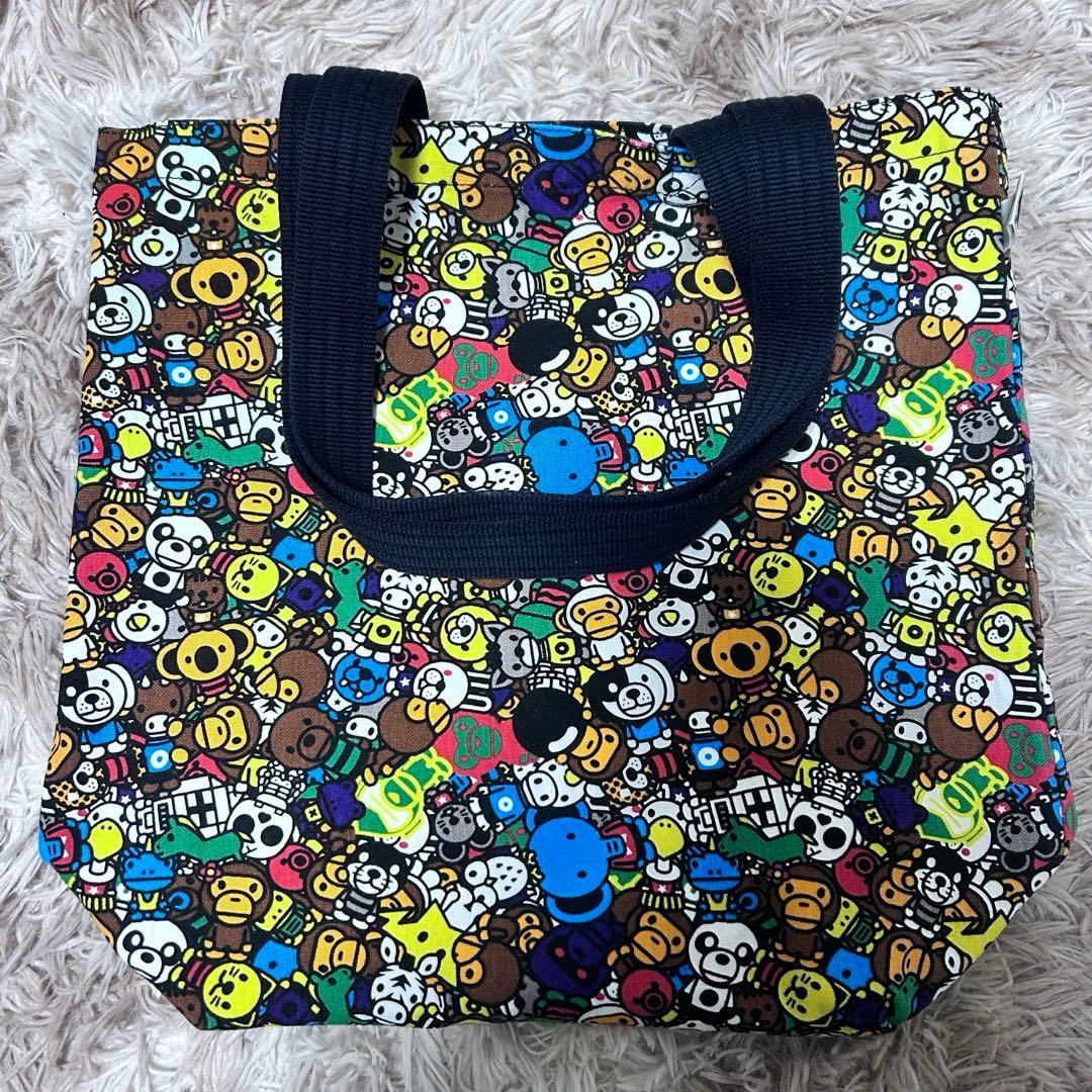 【希少】エイプ APE BABYMILO オールサファリ柄 トートバッグ