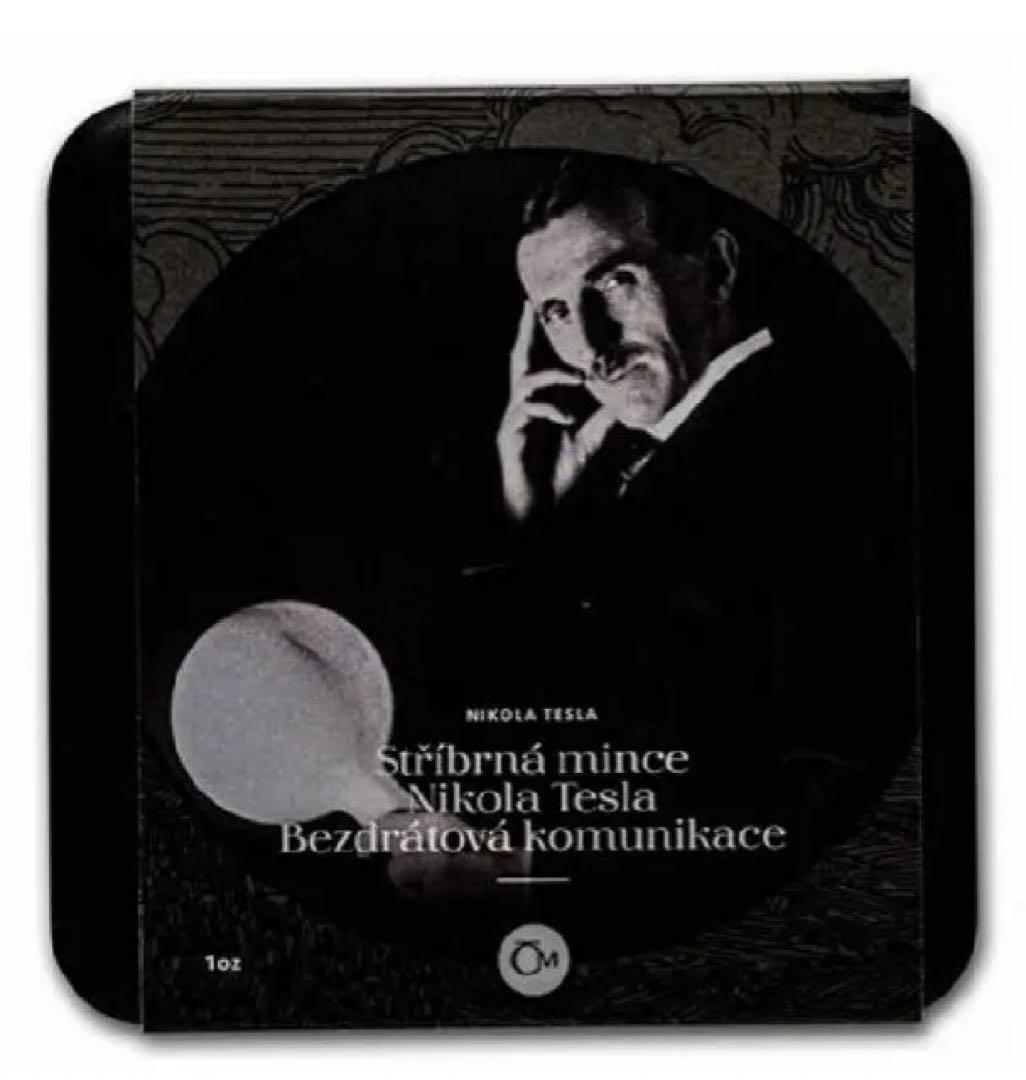 2023年　ニコラテスラ銀貨　プルーフ　箱付き