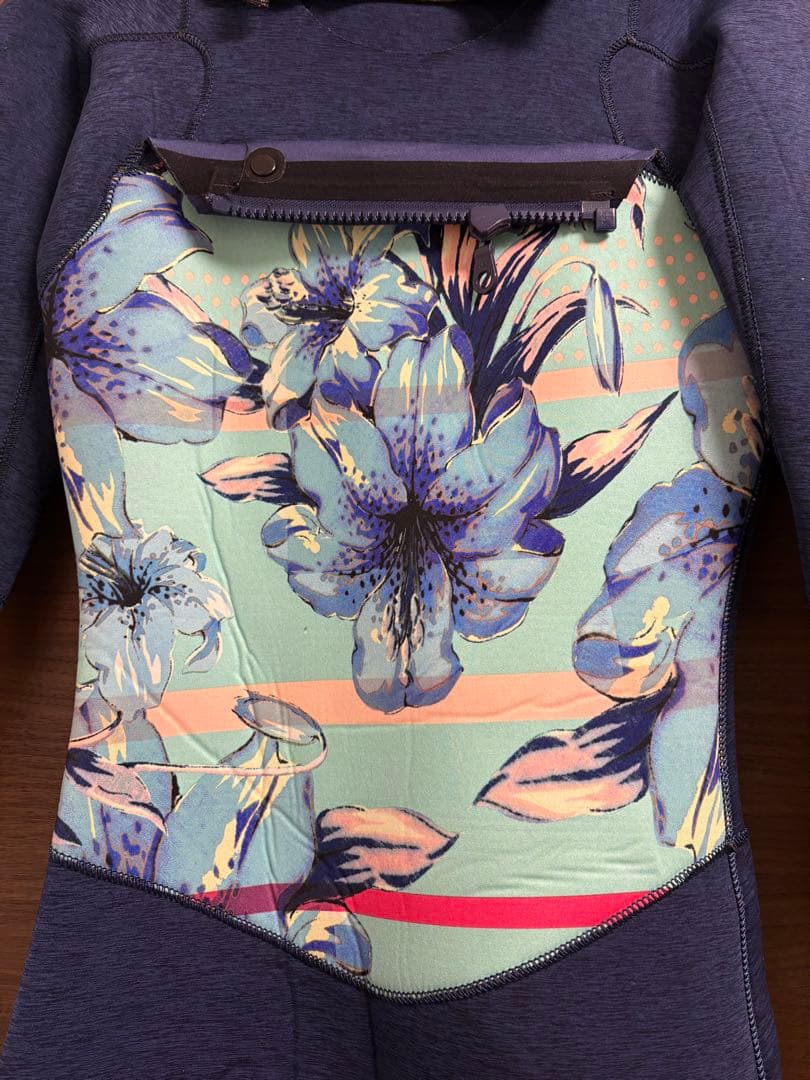 roxy ロキシー　ウェットスーツ　ブルー　Lサイズ　3mm2mmフルスーツ春秋