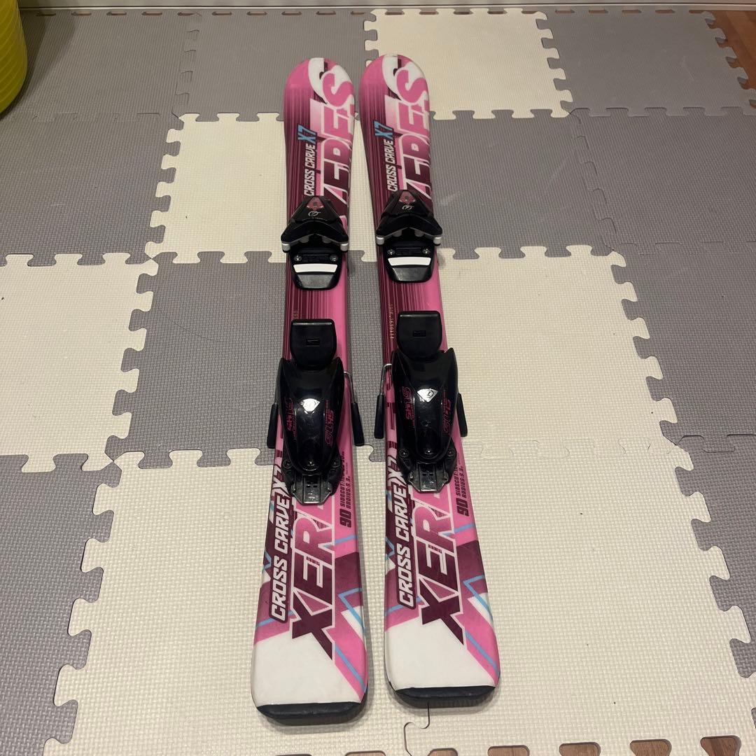 女の子　男の子　ジュニアスキーセット 板90cm ブーツ18cm