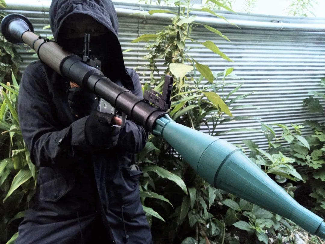 フルスクラッチ RPG-7 ロケットランチャー 3Dプリンター 成形 N