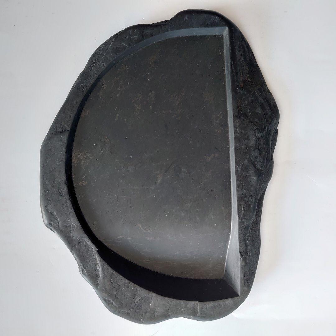 [送料無料]近江名産　石紋綺麗　希少　高島虎斑石硯　福井永昌堂製　天然硯　泰