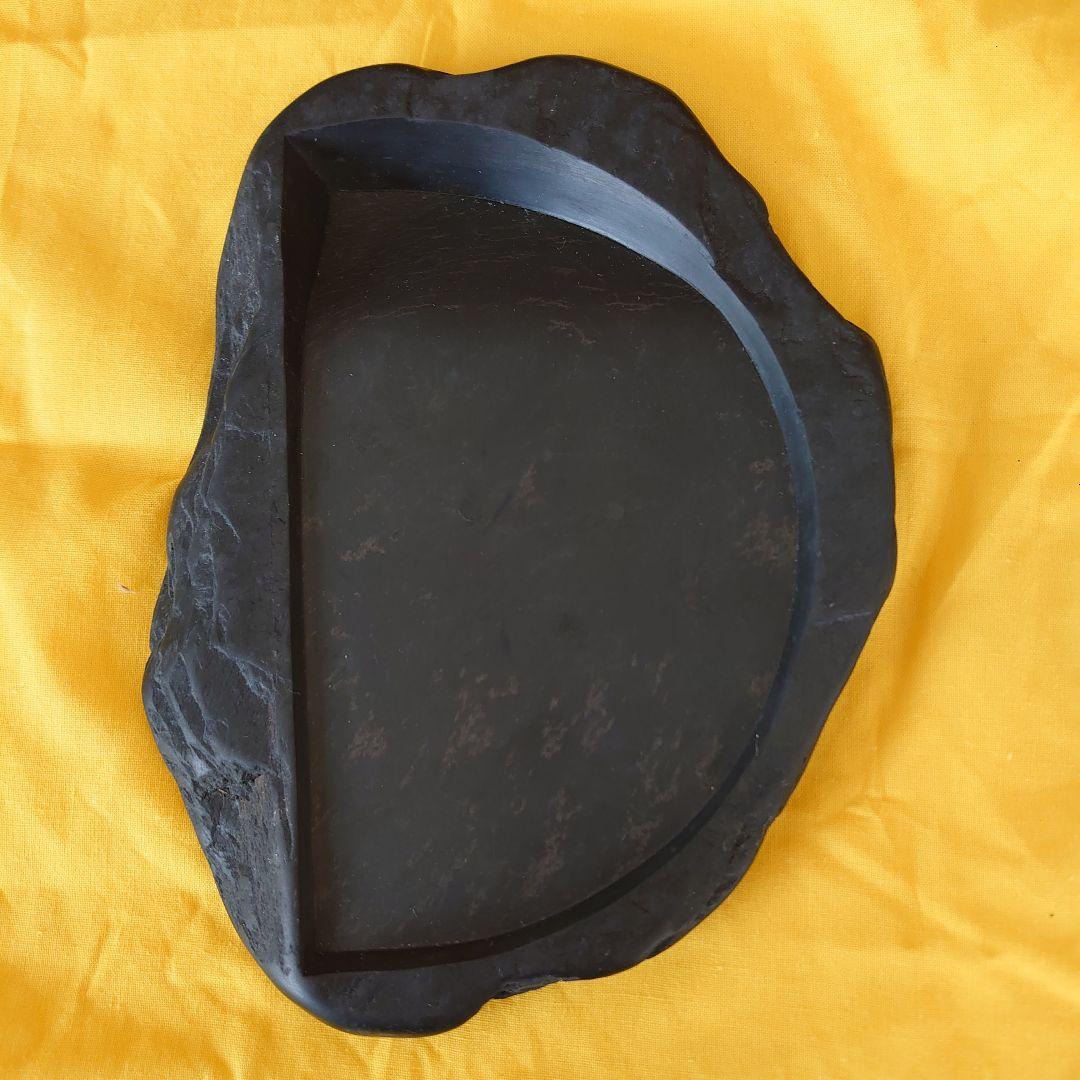 [送料無料]近江名産　石紋綺麗　希少　高島虎斑石硯　福井永昌堂製　天然硯　泰