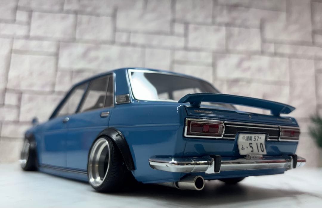 1/18ミニカー IG 510ブル　ワタナベ深リムオーバーフェンダーカスタム