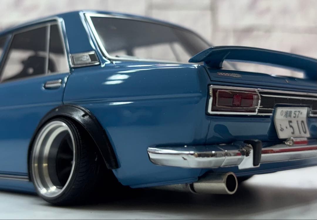 1/18ミニカー IG 510ブル　ワタナベ深リムオーバーフェンダーカスタム