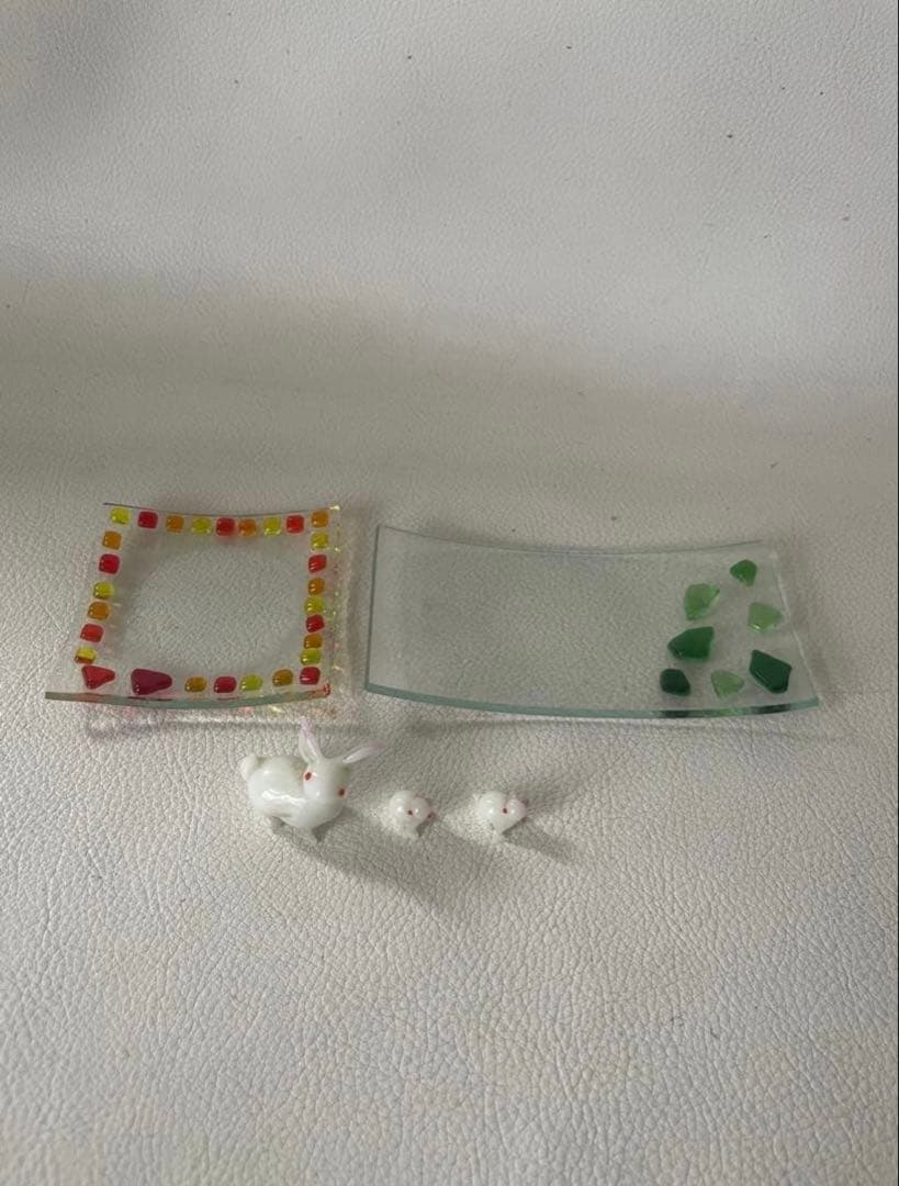 ガラス細工 ミニチュア 天然石 計41点 縁起物 小樽 北一ガラス 函館 明治館