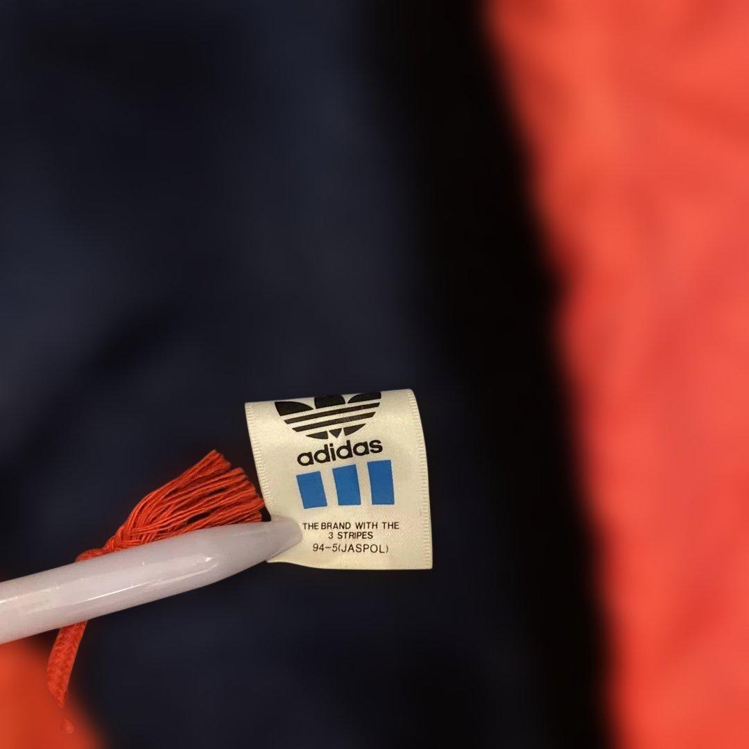 90年代 ヴィンテージadidas レッド ベンチコート L ロング丈　赤