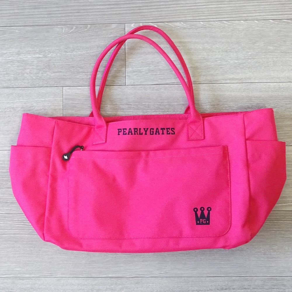 PEARLY GATES パーリーゲイツ　王冠ロゴ ボストンバッグ　ピンク