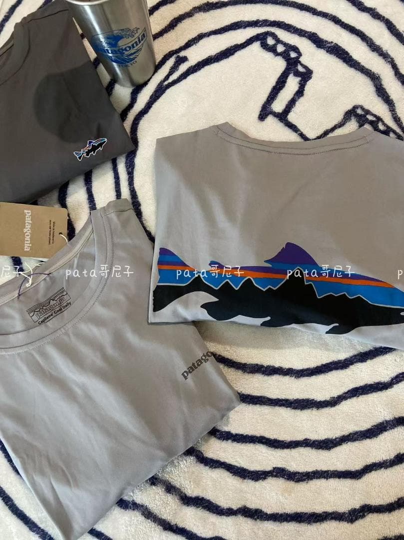 patagonia ロングスリーブ キャプリーン クールデイリー M グレー