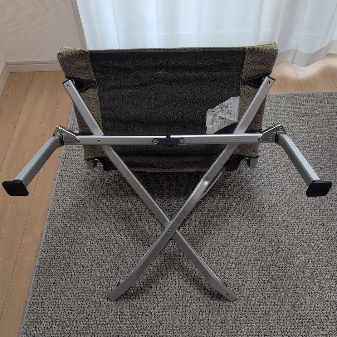 【状態良好】 peak 折りたたみローチェア30 カーキLV-091KH