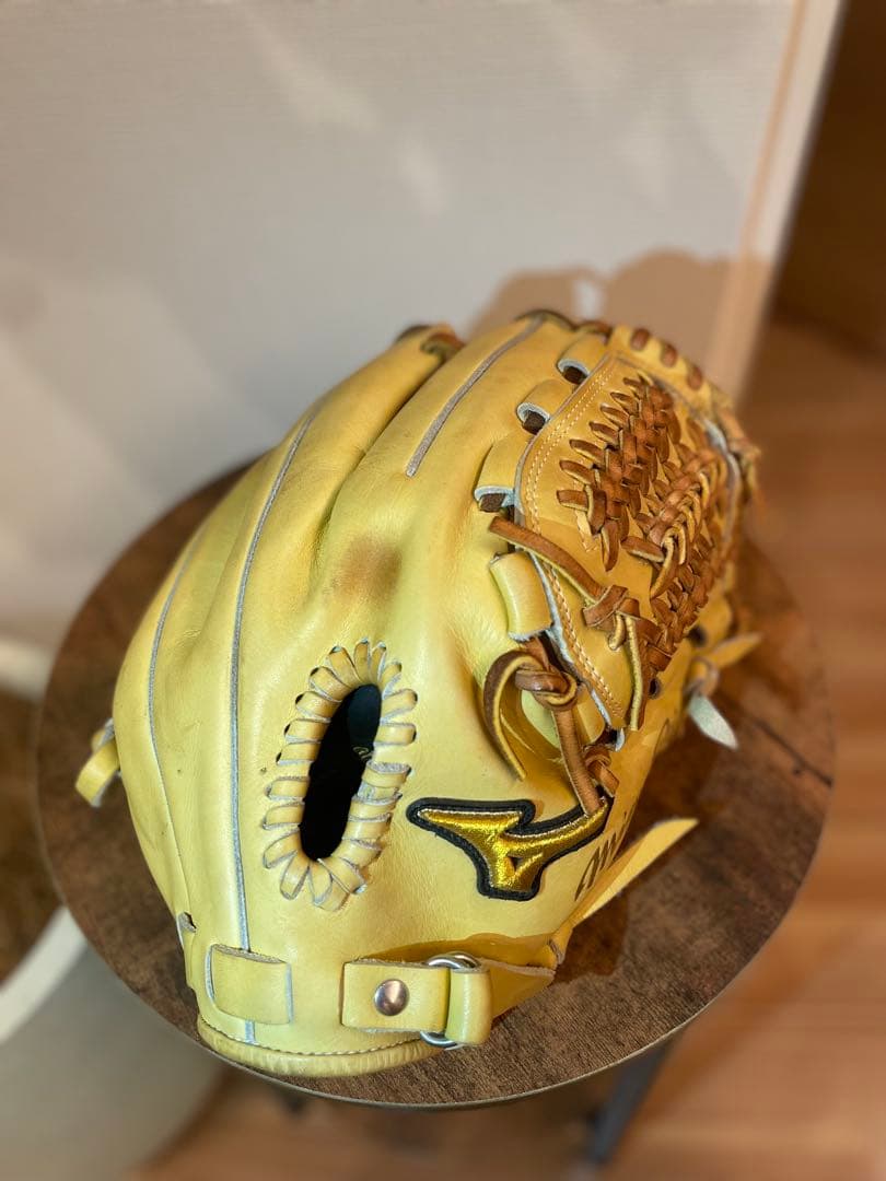 Mizuno 硬式野球グローブ プロモデル イエロー