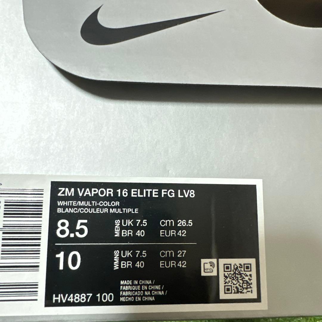 【限定品】ZM ヴェイパー 16 エリート FG LV8 26.5cm送料無料