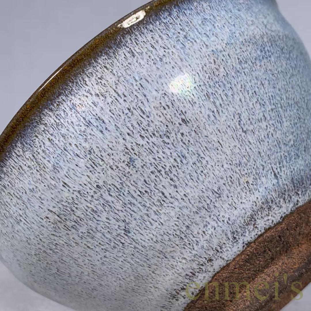 中国古美術・宋建窯風・窯変珍珠斑天目茶碗・抹茶碗・茶道具・茶器・油滴天目・古玩