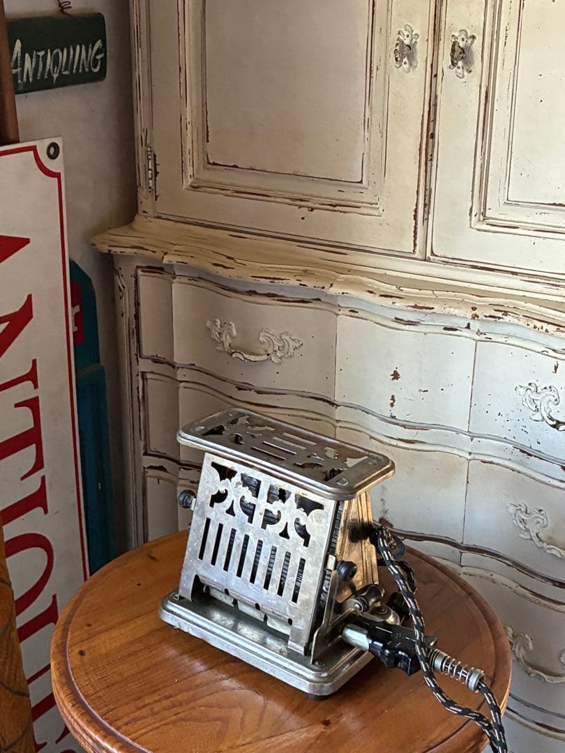 アンティーク　トースター　美しい　メタル　トースター　アメリカ　1920年代