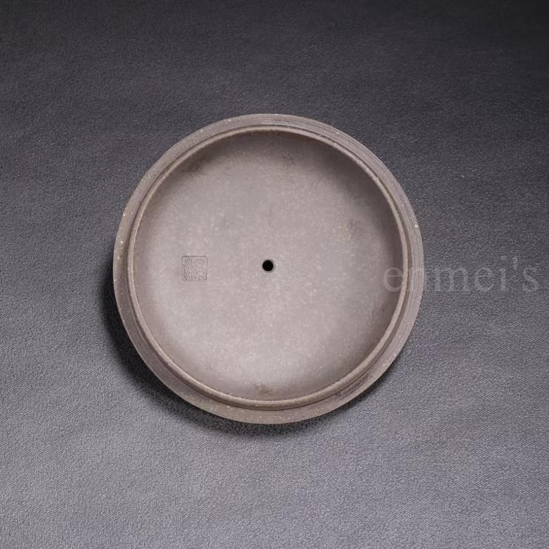 中国古美術・原鉱古銅泥龍鳳呈祥紫砂壺・底款：武陵芸人 蓋款：顧景舟・紫砂壺・茶壺