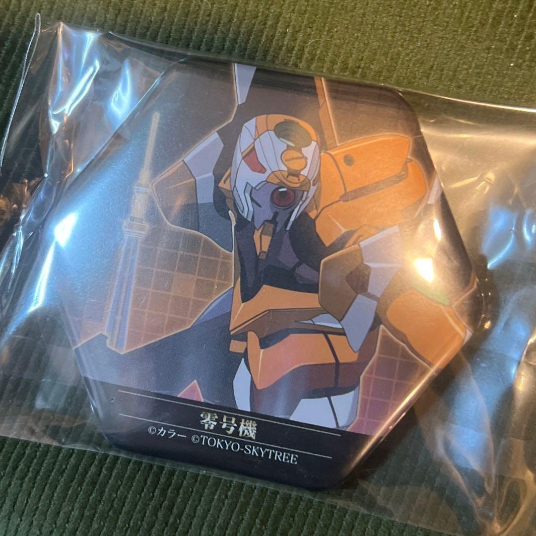 エヴァンゲリオン　トウキョウ　スカイツリー　缶バッジ　綾波レイ　零号機