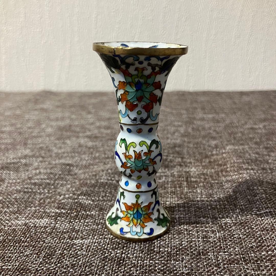 七宝焼　琺瑯　尊式　古藝斎蔵　奈良　蔵出し　骨董　古玩　有線七宝　古七宝　貴重