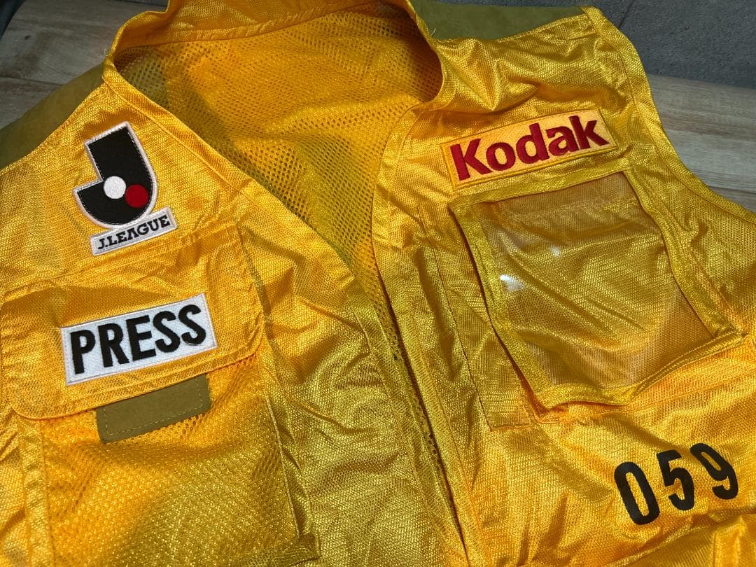 希少・珍品 Jリーグ プレス用ビブス 1993年 /Kodak・Mizuno