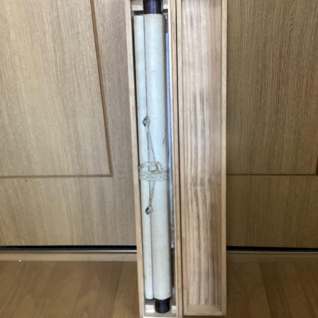 鈴木棲鳳筆　　立ち姿美人画【晩　夏　美　人　図】　絹本掛軸一幅　　555