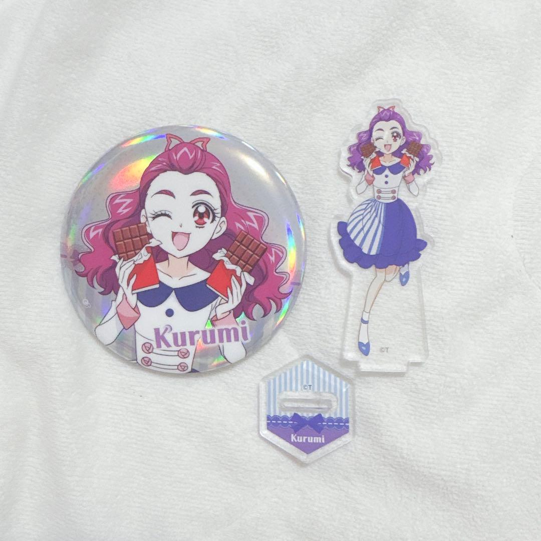 アクリルスタンド オーロラ缶バッジ プリキュア 美々野くるみ ミルキィローズ