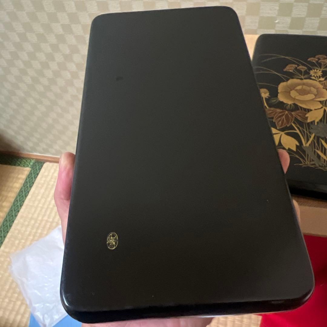 日本美術 平安 象彦 硯箱木製漆器 牡丹高蒔絵 細密細工硯箱 書道具