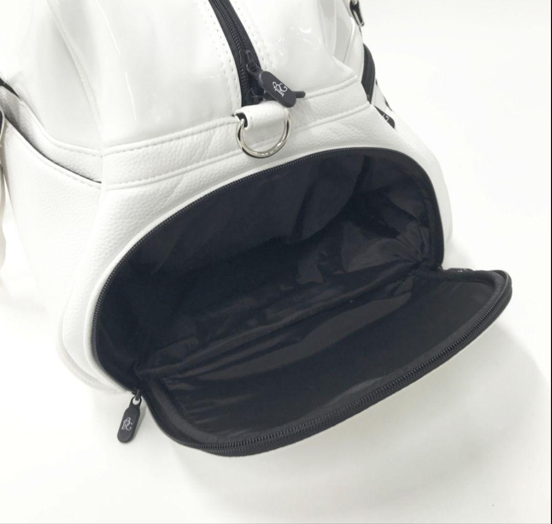 1PIU1UGUALE3 GOLF ボストンバッグ ホワイト