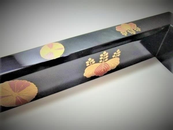 炉縁 輪島塗 高台寺蒔絵 金蒔絵「久世 宗春」作