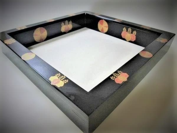 炉縁 輪島塗 高台寺蒔絵 金蒔絵「久世 宗春」作