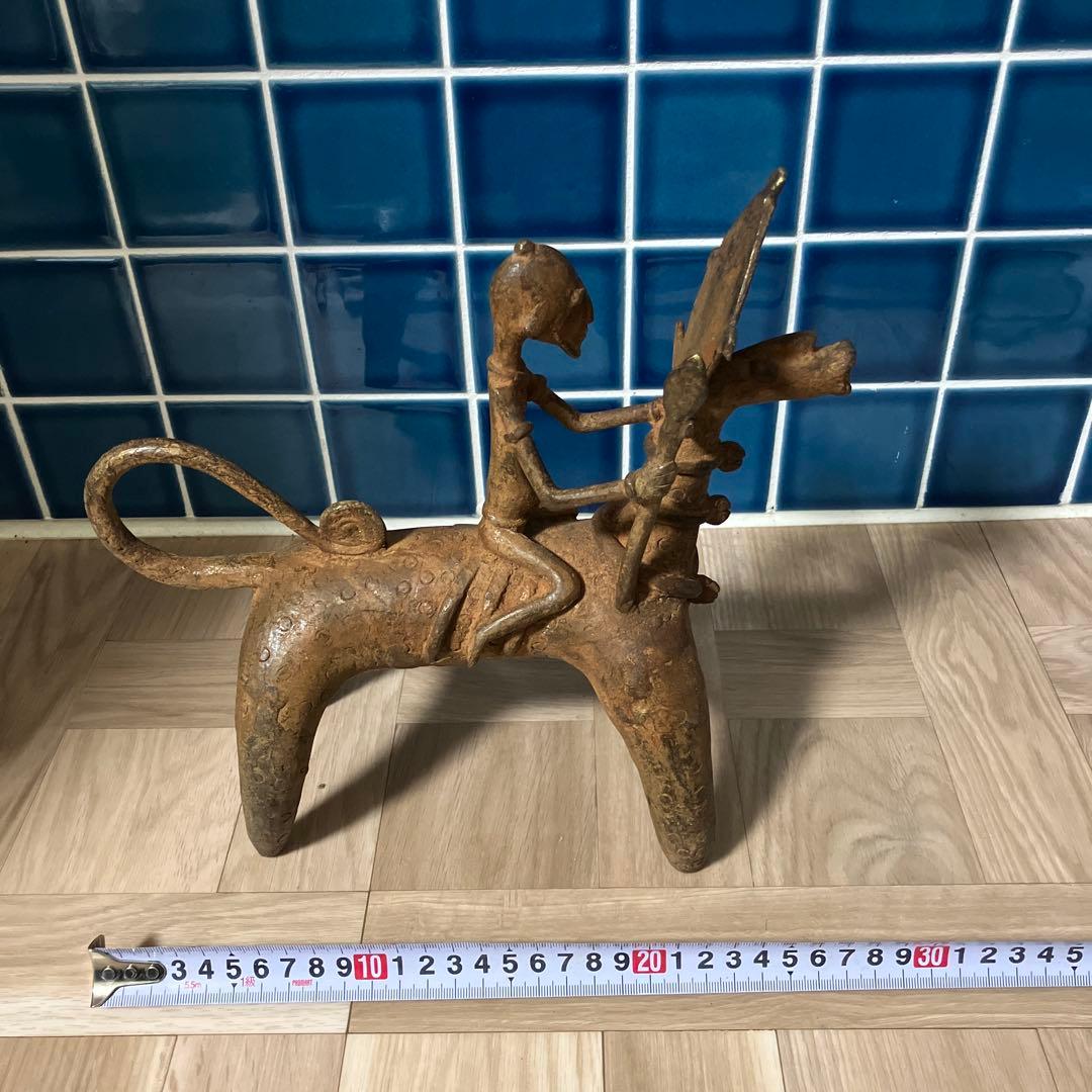 マリ共和国　ドゴン族金属製 オブジェ馬