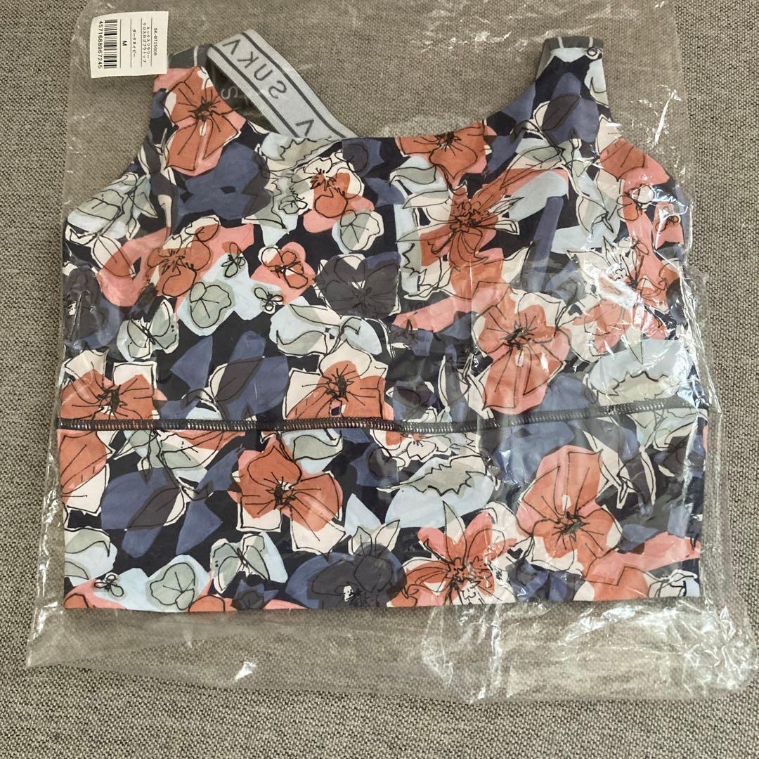 SUKALA ミックスフラワークロス　ロゴブラトップ　Mサイズ新品タグ付き