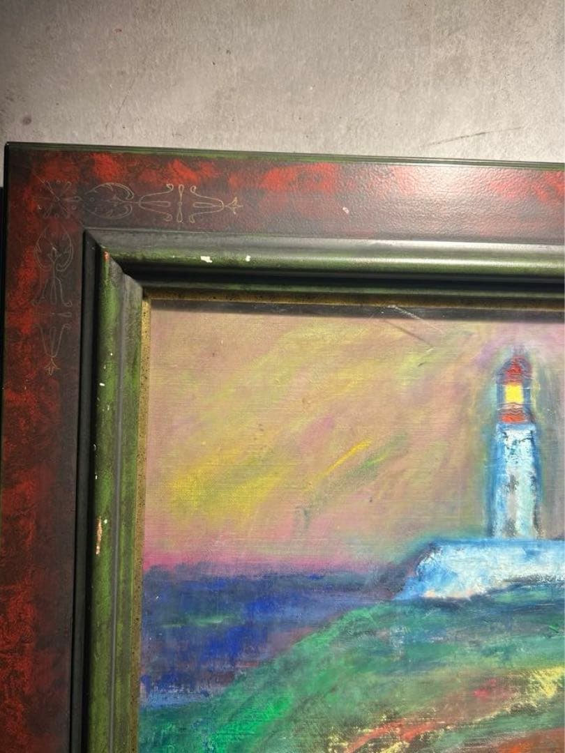 【淡い儚い夢】油彩画　作者不詳