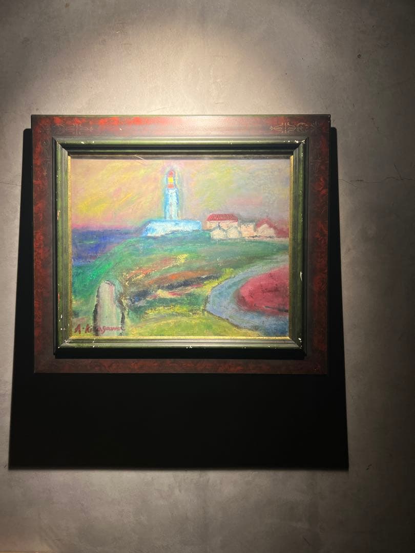 【淡い儚い夢】油彩画　作者不詳