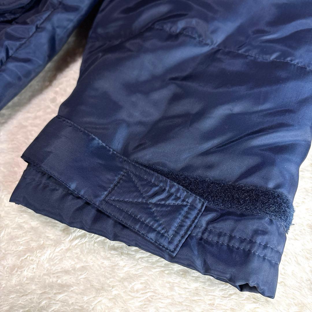 【美品】ミズノ　ロングダウンコート　ベンチコート　ダウン80% ロゴ刺繍