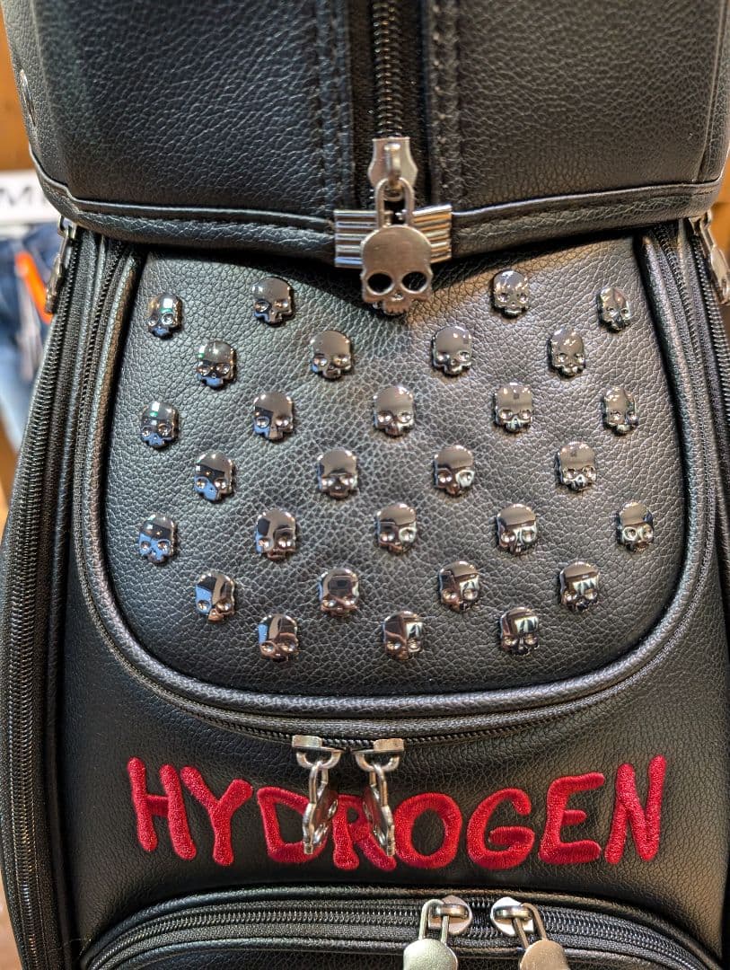 あ*様 HYDROGEN スカルデザイン キャディバッグ
