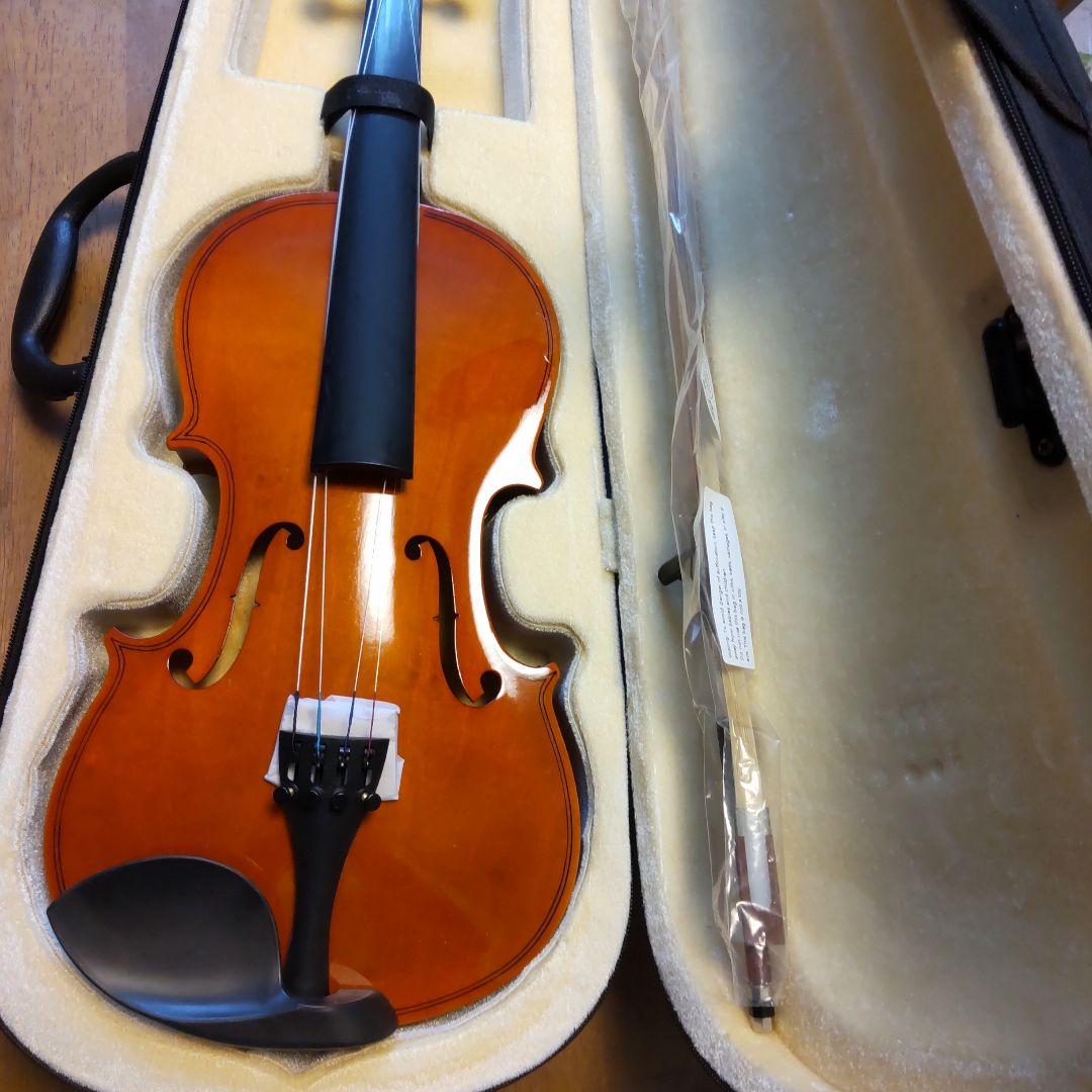 バイオリン本体 4/4 (GIORNO) オレンジ色 ケース付き
