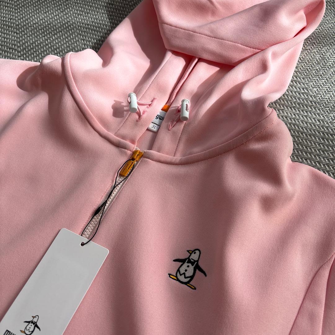 新品 munsingwear 吸汗ストレッチフルジップフレアパーカー