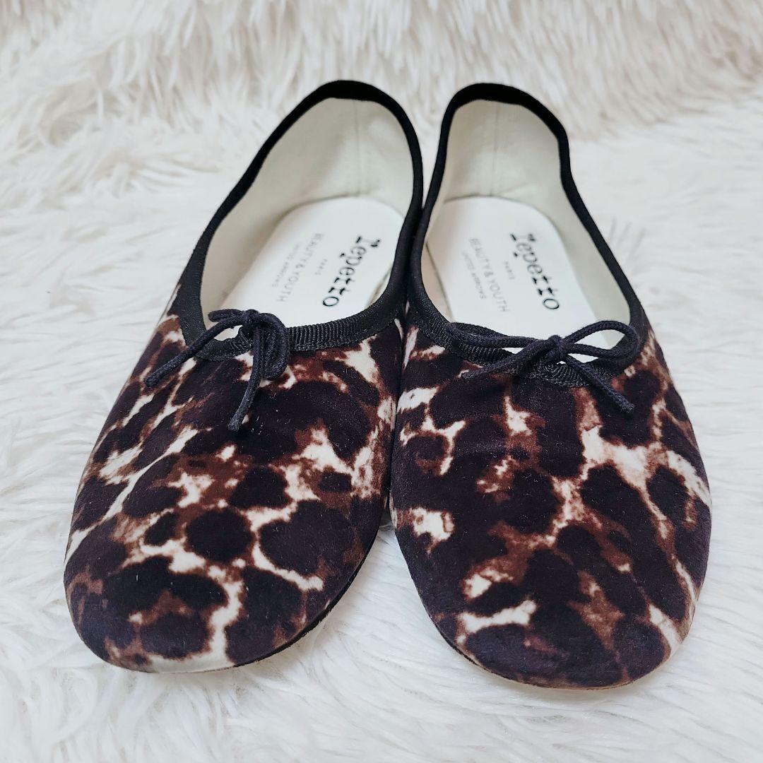 完売別注✨レペット ユナイテッドアローズ レオパード バレエシューズ 36