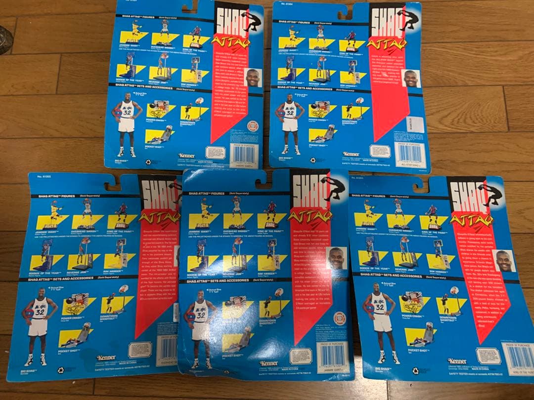 SHAQ ATTACK シャキール・オニール フィギュア 5体 NBA 90s