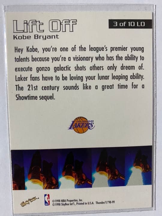 その他 1998-99 Skybox Thunder Liftoff KOBE