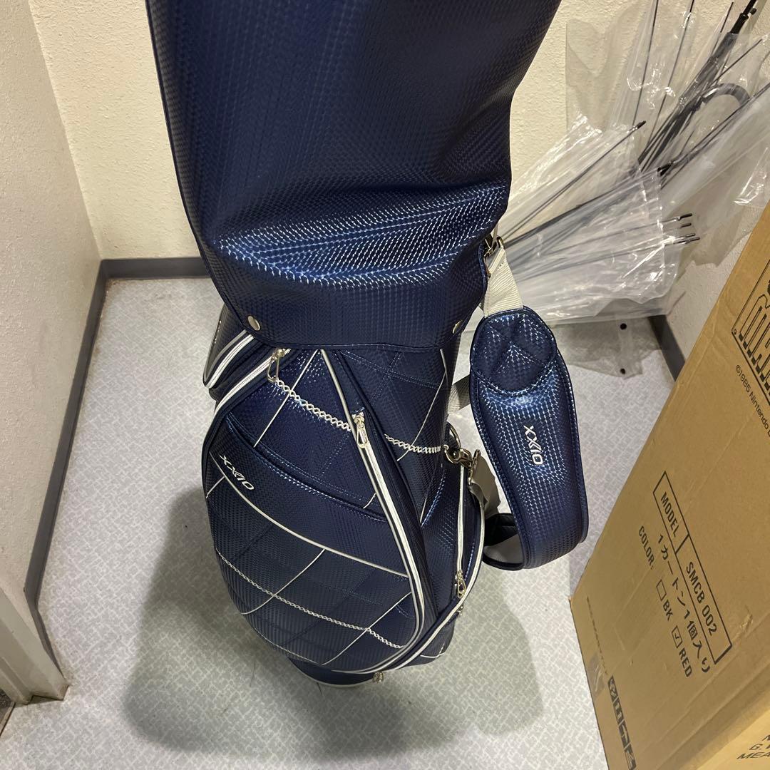 XXIO ゴルフクラブバッグ ネイビー チェック柄