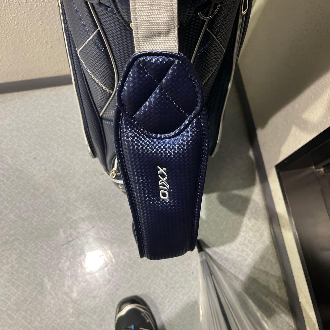 XXIO ゴルフクラブバッグ ネイビー チェック柄