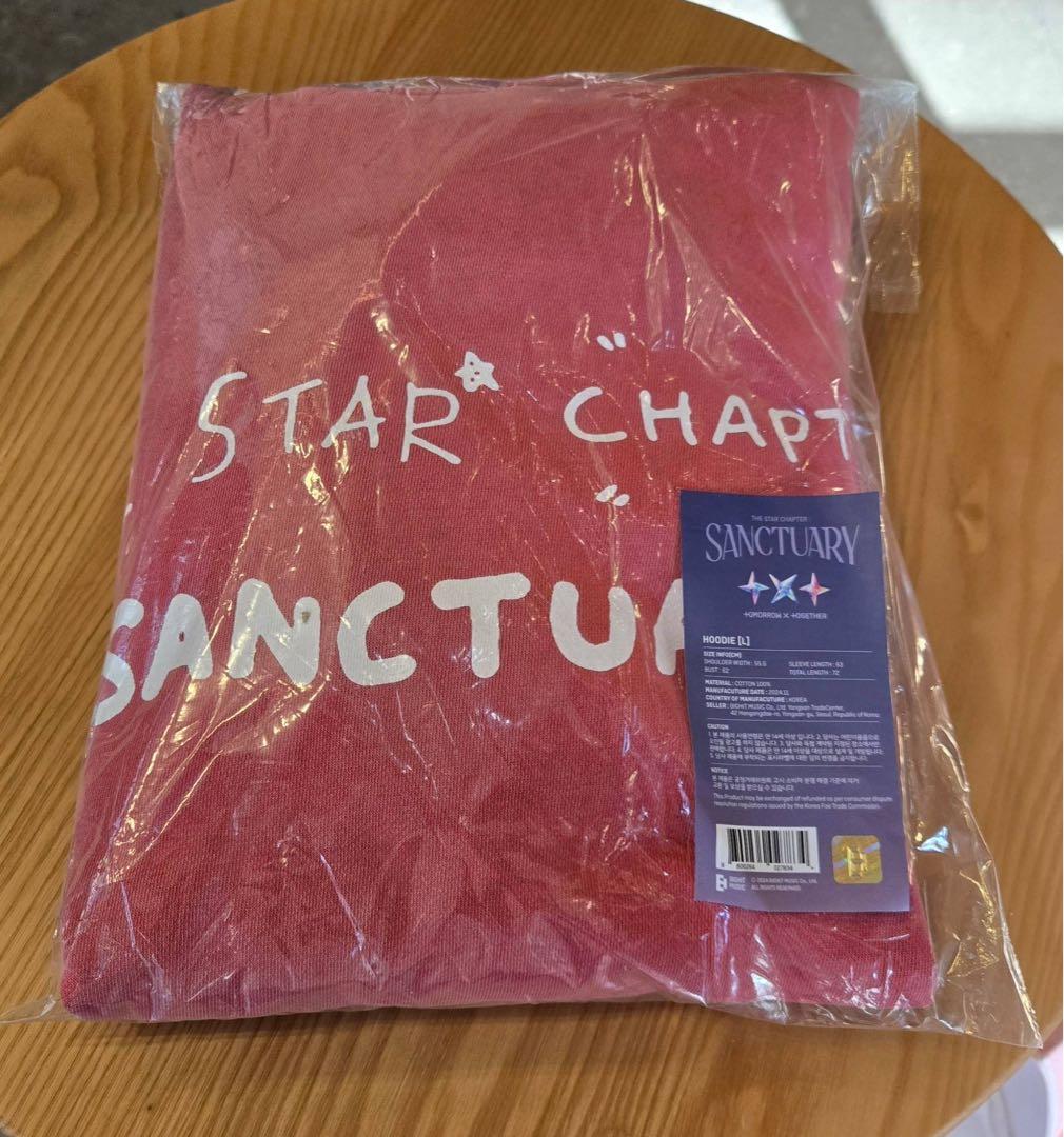TXT トゥバ 韓国 ポップアップ サンクチュアリ フーディー パーカー L