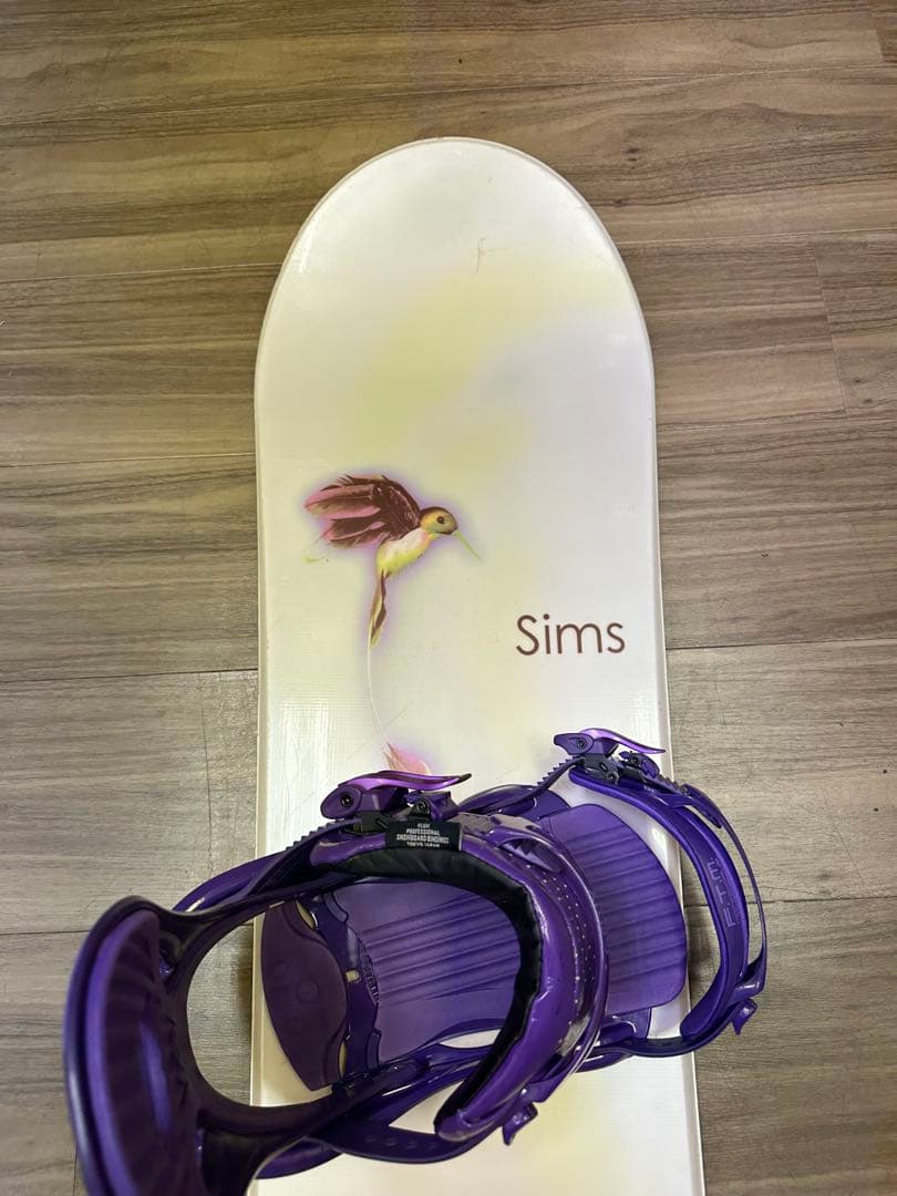 スノーボード SIMS 152cm ビンディングFLUX size Sセット