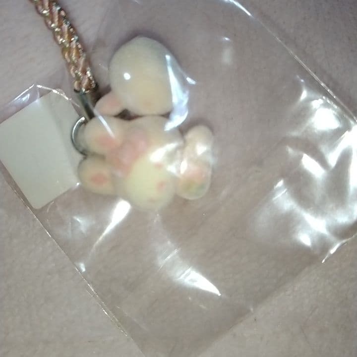 キティ 根付け 和柄うさぎフロッキー ピンクウサギ