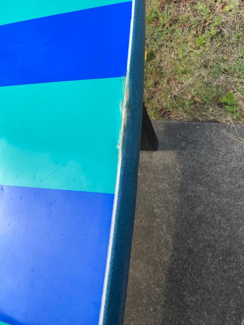 ODYSSEA サーフボード 青/緑ストライプ　手渡し限定