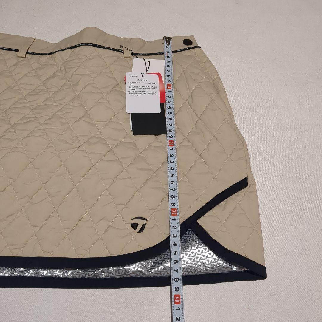 TaylorMade キルティングスカート ベージュ 67cm Lサイズ 防寒